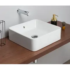 SANINDUSA Νιπτήρας Sanlife 40 x 40 εκ - Επικαθήμενοι στο  frantzisoe.gr