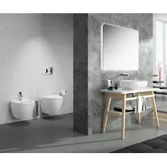 SANINDUSA Πακέτο Λεκάνη κρεμαστή Sanibold rimflush με κάλυμμα S/C Λευκό ματ - Κρεμαστές  στο  frantzisoe.gr