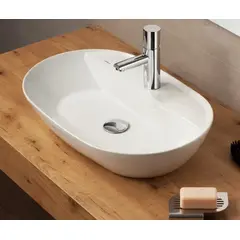 SANINDUSA Νιπτήρας Sanlife 80 x 42 εκ - Επικαθήμενοι στο  frantzisoe.gr