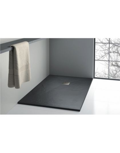 SANINDUSA Marina shower tray with schist texture surface 100x70 - Shower trays στο  frantzisoe.gr