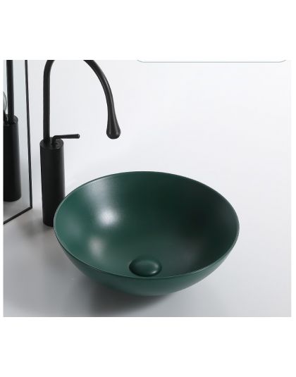 HARMONY Νιπτήρας επικαθήμενοι Alvin χρωματίστος πράσινο ανοικτό - λευκό [CLONE] - Vessel basins στο  frantzisoe.gr