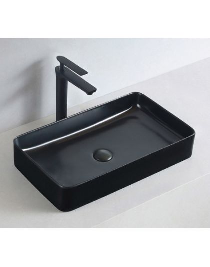 HARMONY Naoki basin 60x35 black matt - Vessel basins στο  frantzisoe.gr