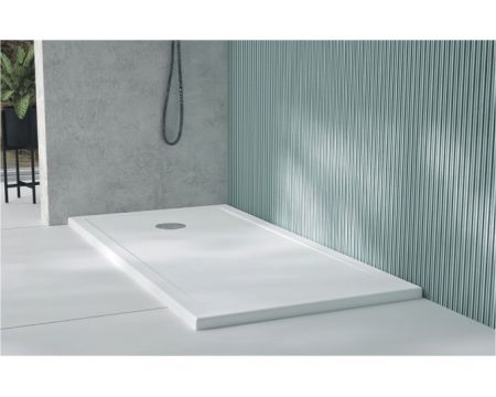 SANINDUSA Stepin shower tray 100x80cm without anti-slip - Slim shower trays στο  frantzisoe.gr