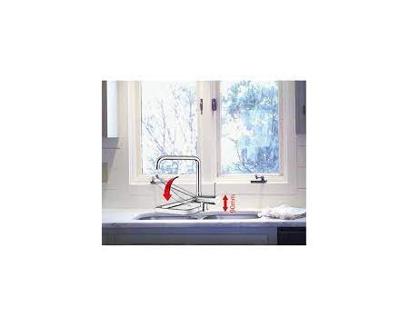 FIORE Xenon hoizontal sink mixer with reclining L-spout - Kitchen mixers στο  frantzisoe.gr