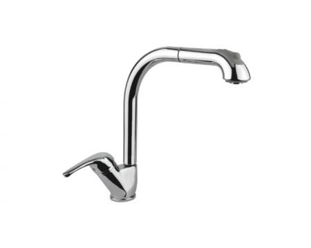 FIORE Max 1-hole sink mixer, L-spout and pull-out shower - Kitchen mixers στο  frantzisoe.gr