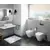 SANINDUSA Πακέτο Λεκάνη κρεμαστή Sanlife rimflush με κάλυμμα S/C Λευκό ματ - Κρεμαστές  στο  frantzisoe.gr