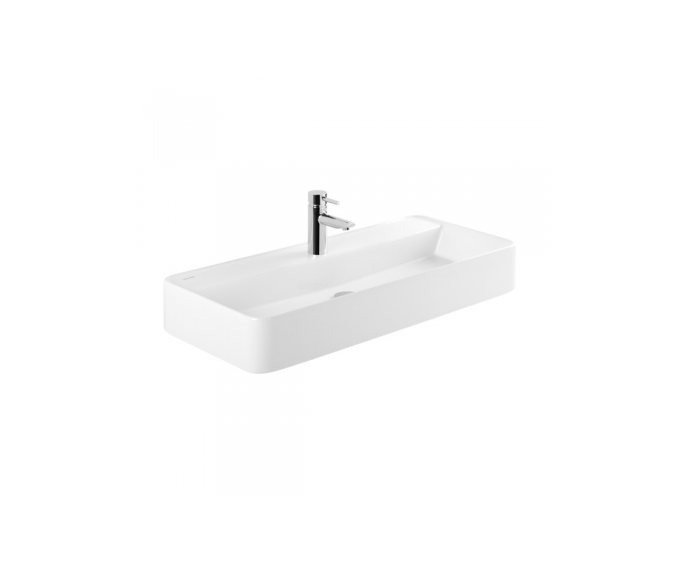 SANINDUSA Νιπτήρας Sanlife 80 x 40 εκ - Επικαθήμενοι στο  frantzisoe.gr