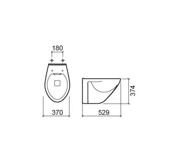 SANINDUSA Πακέτο Λεκάνη κρεμαστή Cetus rimflush με κάλυμμα S/C - Κρεμαστές  στο  frantzisoe.gr