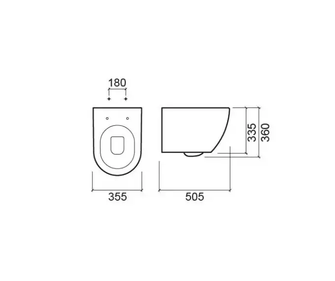 SANINDUSA Πακέτο Λεκάνη κρεμαστή Sanibold rimflush με κάλυμμα S/C Λευκό ματ - Κρεμαστές  στο  frantzisoe.gr