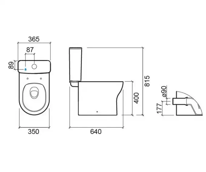 SANINDUSA Σετ λεκάνη Winner χαμηλής πίεσης rimflush - Χαμηλής πίεσης  στο  frantzisoe.gr