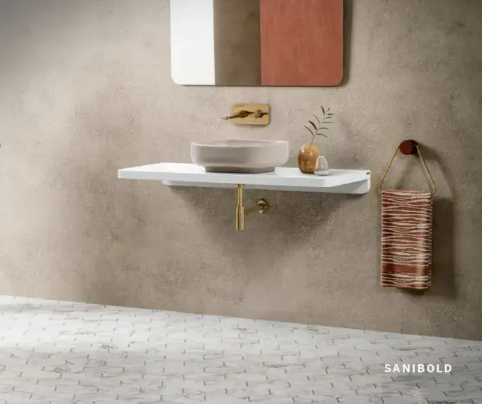 SANINDUSA Νιπτήρας επικαθήμενος Sanibold Taupe ματ - Επικαθήμενοι στο  frantzisoe.gr