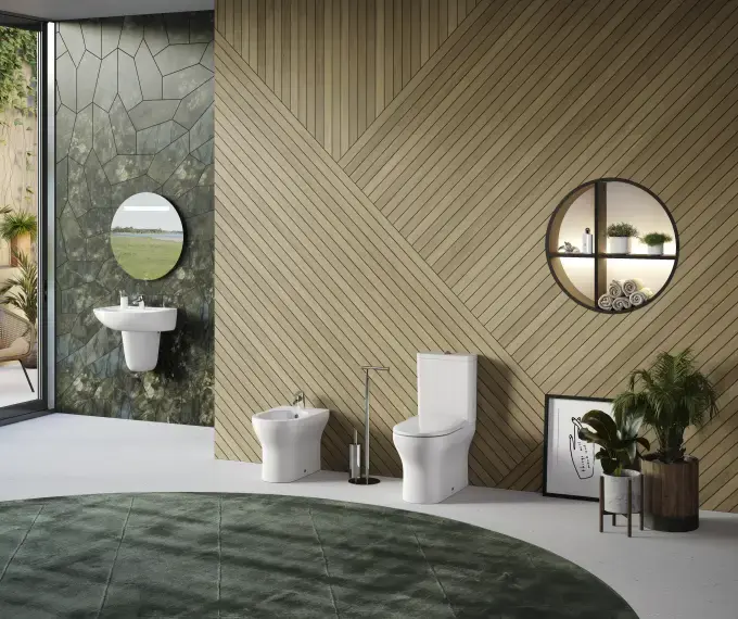 SANINDUSA Σετ λεκάνη Winner χαμηλής πίεσης rimflush - Χαμηλής πίεσης  στο  frantzisoe.gr