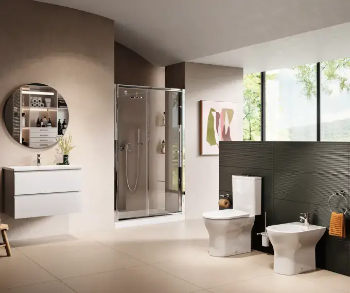 SANINDUSA Σετ λεκάνη Winner χαμηλής πίεσης rimflush - Χαμηλής πίεσης  στο  frantzisoe.gr