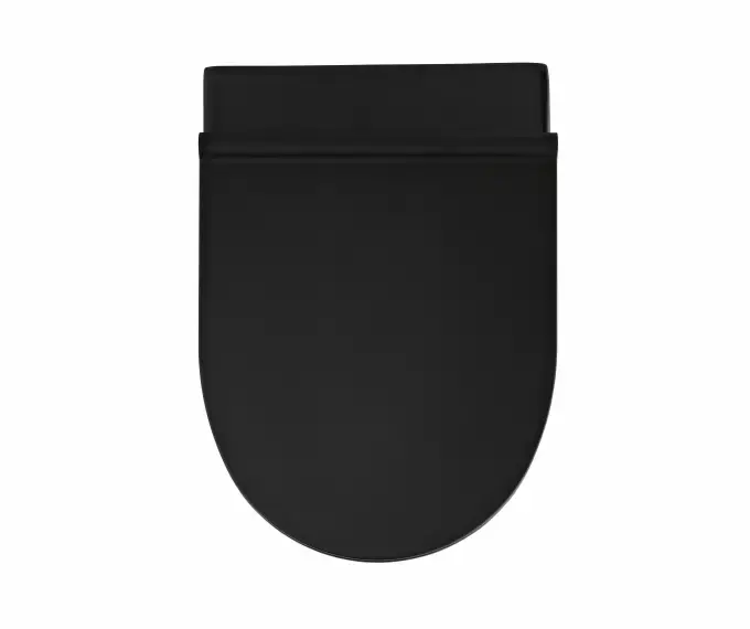SANINDUSA Πακέτο Λεκάνη κρεμαστή Sanlife rimflush με κάλυμμα S/C Μαύρο ματ - Κρεμαστές  στο  frantzisoe.gr