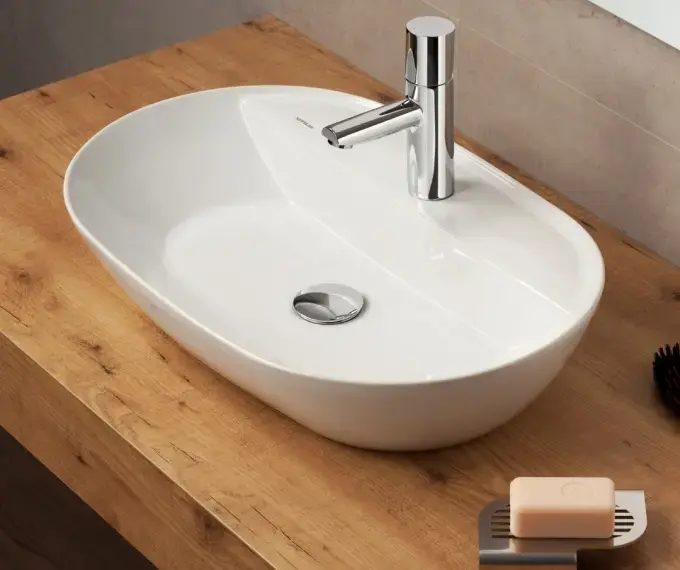 SANINDUSA Νιπτήρας Sanlife 80 x 42 εκ - Επικαθήμενοι στο  frantzisoe.gr