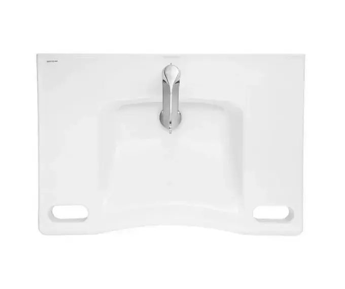 SANINDUSA Νιπτήρας  New WcCare 76X52 - ΑΜΕΑ στο  frantzisoe.gr
