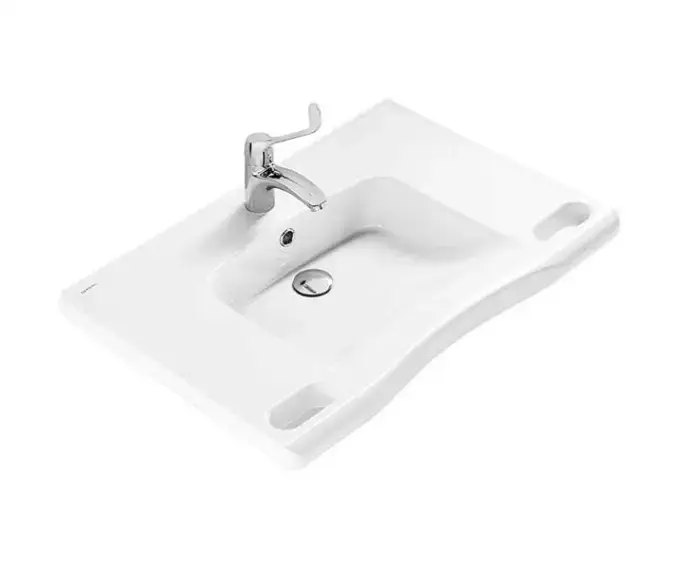 SANINDUSA Νιπτήρας  New WcCare 76X52 - ΑΜΕΑ στο  frantzisoe.gr