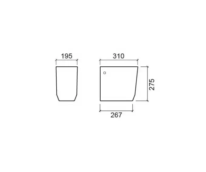SANINDUSA Ημικολόνα για νιπτήρα Easy 28x20 - Κολώνες νιπτήρα στο  frantzisoe.gr