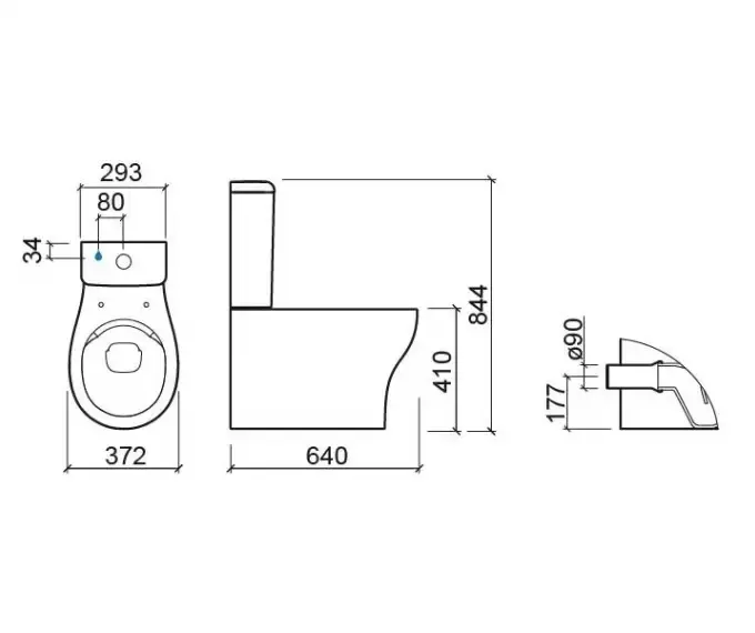 SANINDUSA Σετ λεκάνη Sanproject χαμηλής πίεσης rimflush - Χαμηλής πίεσης  στο  frantzisoe.gr