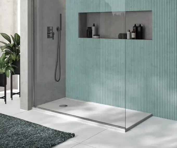 SANINDUSA Ντουζιέρα πορσελάνης Stepin 120x80cm με αντιολίσθιση -  Ντουζιέρες πορσελάνης slim στο  frantzisoe.gr