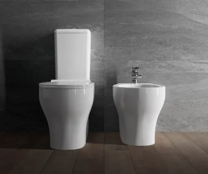 SANINDUSA Σετ λεκάνη Sanproject χαμηλής πίεσης rimflush - Χαμηλής πίεσης  στο  frantzisoe.gr