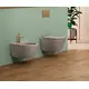 SANINDUSA Πακέτο Λεκάνη κρεμαστή Sanlife rimflush με κάλυμμα S/C Taupe ματ - Κρεμαστές  στο  frantzisoe.gr