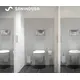 SANINDUSA Πακέτο Λεκάνη κρεμαστή Cetus rimflush με κάλυμμα S/C - Κρεμαστές  στο  frantzisoe.gr